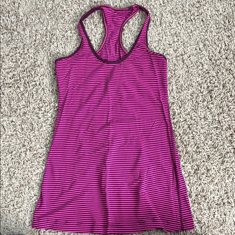 Lululemon Athletica Pink Fitted Sleeveless Tank Top